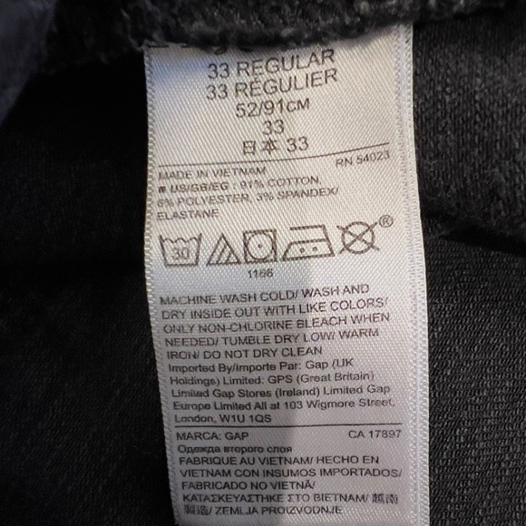 CUTE Black ripped style jeans BRAND GAP Size 33 - Picture 4 of 4